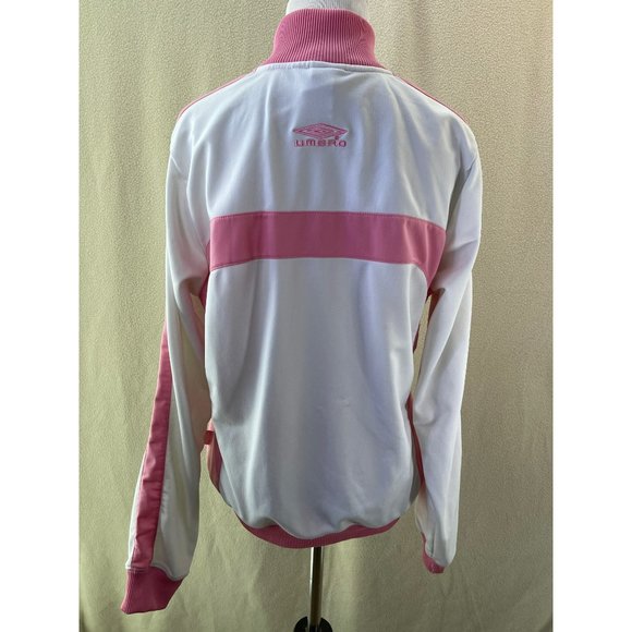 Umbro Pink/White Lightweight Jacket, Size Medium - Picture 7 of 12